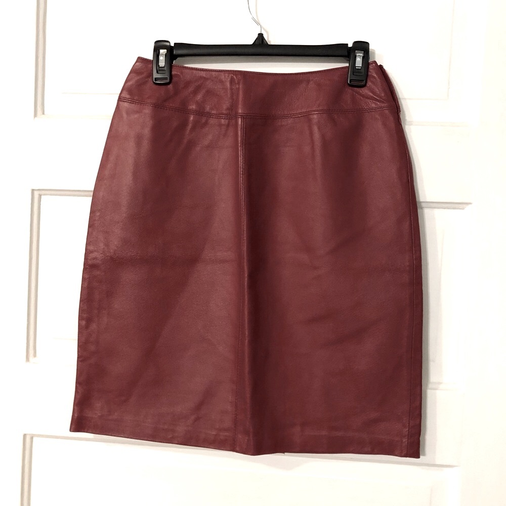 Vintage Leather Skirt